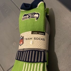 NWT NFL Seahawks Socks pack of 3 size Men’s 10-13